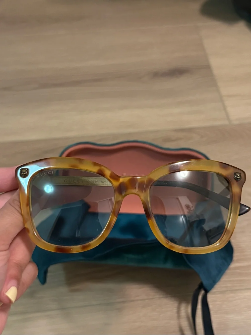 Gucci Tortoiseshell Sunglasses with Brown Gradient Lenses